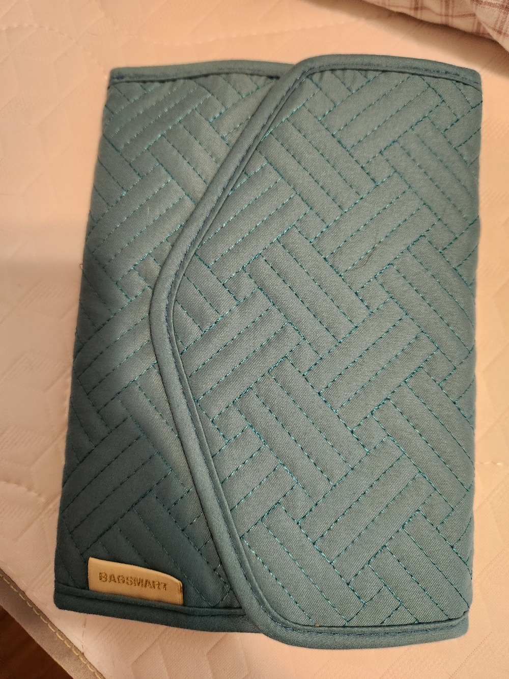 Bag Smart Quilted Teal Jewelry Organizer